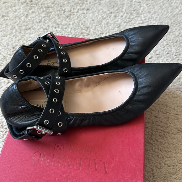 Strappy Valentino ballerina flats - Picture 3 of 4